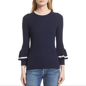 Frame Double Ruffle Cuff sweater